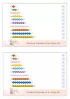 Vorschau - Arbeitsblätter - Montessori - Perlenstäbe - Miniheft - Zahlenraum 10 - Seite 3
