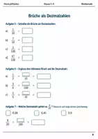 Vorschau - Arbeitsblätter - Brüche und Dezimalzahlen Klasse 5–6 - Seite 3