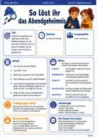 Vorschau - Spiele - Das geheime Abendtreffen Escape Room Klasse 5-6 - Seite 1
