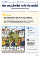 Vorschau - Spiele - Vorsommerferien Notfall Spiele Bundle Klasse 5 bis 7 Politik Demokratie - Seite 1