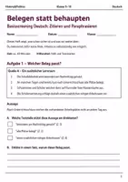 Vorschau - Arbeitsblätter - Zitieren und Paraphrasieren Basisscreening Klasse 9–10 - Deckblatt