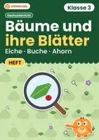 Vorschau - Arbeitsblätter - Bäume und Blätter Klasse 3 | Laubbäume Nadelbäume Übungsheft | mit Lösungen - Deckblatt
