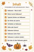 Vorschau - Arbeitsblätter - Halloween im Sachunterricht – Klasse 2 - Seite 1