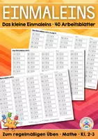 Vorschau - Arbeitsblätter - Das kleine Einmaleins - 40 Arbeitsblätter für regelmäßiges Üben (Klasse 2-3) - Deckblatt