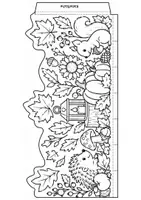 Vorschau - Mal- und Bastelvorlagen - Windlicht Herbst Igel, Eichhörnchen, Kürbis - Seite 3