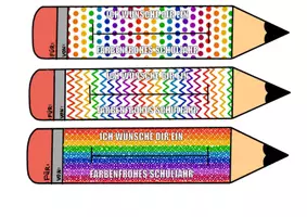 Vorschau - Mal- und Bastelvorlagen - Begrüßung neues Schuljahr - Geschenk - Seite 2