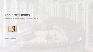 anteprima - Presentazioni / Lavagne - La Controriforma e il Concilio di Trento - Pagina di copertina