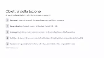 anteprima - Presentazioni / Lavagne - La Controriforma e il Concilio di Trento - Pagina 1