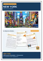 Vorschau - Spiele - USA - New York - differentiated worksheets Vokabeltrainer PPT - Deckblatt