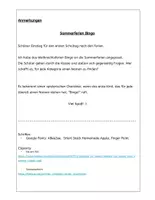 Vorschau - Arbeitsblätter - Sommerferien BINGO - Seite 2