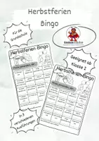 Vorschau - Arbeitsblätter - Herbstferien Bingo - Ankommen nach den Ferien - Deckblatt