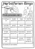 Vorschau - Arbeitsblätter - Herbstferien Bingo - Ankommen nach den Ferien - Seite 3