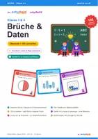 Vorschau - Test - Mathe-Paket: 20 Lernkarten-Hefte Kl. 1–4 + Digital - Seite 1