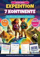 Vorschau - Stationenlernen - Escape Room Kontinente gratis | Kostprobe Erdkunde | Klasse 5-6 - Deckblatt