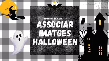 Vista previa - Refuerzo / NEE / Materiales de apoyo - Material TEACCH Associar imatges Halloween - Portada