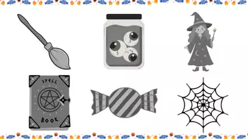 Vista previa - Refuerzo / NEE / Materiales de apoyo - Material TEACCH Associar imatges Halloween - página 2