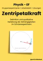 Vorschau - Arbeitsblätter - Zentripetalkraft - Schülerexperimente + Arbeitsblatt mit Lösungen - Deckblatt