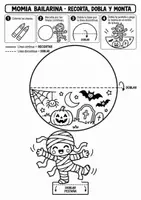 Vista previa - Hojas de trabajo - “Manualidades de Halloween para imprimir”. - página 1