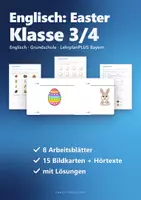 Vorschau - Arbeitsblätter - Englisch Grundschule Klasse 3/4: Easter – Arbeitsblätter, Bildkarten, Hörübungen - Seite 1