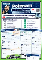 Vorschau - Arbeitsblätter - Potenzen potenzieren – Arbeitsblätter - Deckblatt