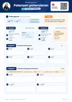 Vorschau - Arbeitsblätter - Potenzen potenzieren – Arbeitsblätter - Seite 1