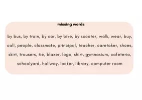 Vorschau - Merkblätter - School word web - Seite 1