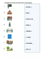 Vorschau - Merkblätter - School word web - Seite 2