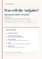Vorschau - Arbeitsblätter - Operatoren und Anforderungsbereiche sicher verstehen (Sek II) | Stundenhupferl - Deckblatt