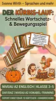 Vorschau - Spiele - Englisch: Herbst & Halloween (Klasse 3–5) (A2) – Bewegungs - & Wortschatz-Spiel/ Ready to use mit Handreichung - Deckblatt