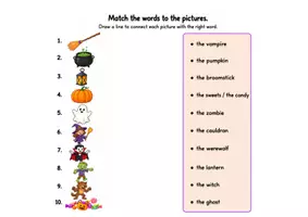 Vorschau - Merkblätter - Halloween word web - Seite 2