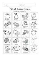 Vorschau - Arbeitsblätter - Wortschatzarbeit: Gemüse- und Obstsorten DAZ/DAF UND VABO - Seite 2