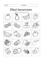 Vorschau - Arbeitsblätter - Wortschatzarbeit: Gemüse- und Obstsorten DAZ/DAF UND VABO - Seite 3