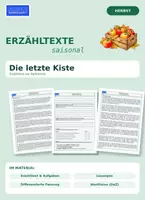 Vorschau - Arbeitsblätter - Kurzgeschichte Herbst – Die letzte Kiste - Deckblatt