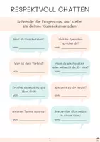 Vorschau - Arbeitsblätter - Respekt im Chat - Klassenchat & Mobbing - Digitale Medien - Seite 3