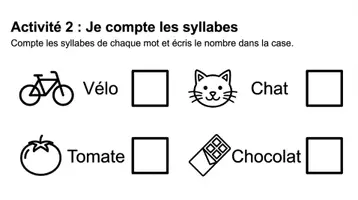 Aperçu - Feuilles d'exercices - Activités des syllabes – Cahier d’activités - Page 2