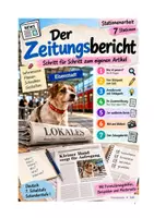 Vorschau - Stundenentwürfe - Der Zeitungsbericht – Stationenarbeit mit Formulierungshilfen - Deckblatt