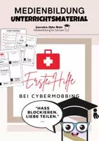 Vorschau - Arbeitsblätter - Melden & Blockieren - Erste Hilfe bei Cybermobbing - Deckblatt