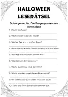 Vorschau - Arbeitsblätter - Leseförderung, Leserätsel Halloween - Seite 2