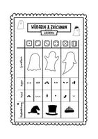 Vorschau - Mal- und Bastelvorlagen - Halloween: Würfeln und zeichnen - Seite 3