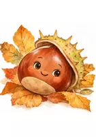 Vorschau - Bildkarten - Klanggeschichte Kastanie im Herbst 🌰 | Klara, die kleine Kastanie | Grundschule 1.–2. Klasse - Seite 1
