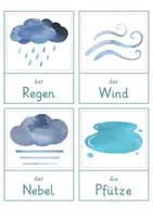 Vorschau - Spiele - Herbst – Wort- und Bildkarten | Wortschatz Herbst | 40 Begriffe mit Artikel der die das & Silbenschrift | differenziert Kita Klasse 1 2 | DaZ Grundschule - Seite 3