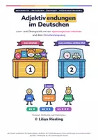 Vorschau - Arbeitsblätter - Adjektivendungen_B1-C1_Liliya_Rissling - Deckblatt