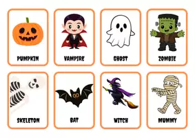 anteprima - Flashcard - Flashcards Halloween - CLIL - Pagina di copertina