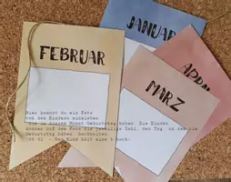 Vorschau - Mal- und Bastelvorlagen - Geburtstagskalender - Sarahs Streberladen - Deckblatt