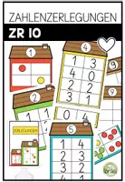 Vorschau - Arbeitsblätter - Zahlenzerlegung bis 10 – Zahlenhäuser | Mengen & Ziffern handelnd erarbeiten | 1. Klasse - Deckblatt