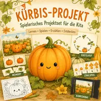 Vorschau - Spiele - Kürbis Projekt für Kita & Vorschule - Deckblatt