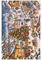 Vorschau - Bildkarten - Adventskalender Weihnachten – 2 Wimmelbilder als 24-teiliges Puzzle | Kita & Grundschule - Seite 1