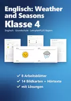 Vorschau - Arbeitsblätter - Englisch Grundschule Klasse 4: Weather, Days, Months and Seasons – Arbeitsblätter, Bildkarten, Hörübungen - Deckblatt