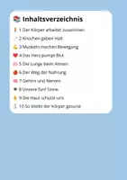 Vorschau - Stundenentwürfe - Leseverständnis Der Körper – Klasse 3 | 10 Lesetexte mit Fragen & Lösungen - Seite 1