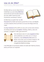 Vorschau - Arbeitsblätter - Die Bibel kennenlernen Religion Klasse 3/4 – Altes und Neues Testament, Bibelstellen finden, Arbeitsblätter und Test - Seite 3